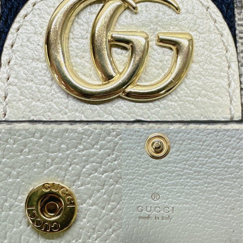 GUCCI Ophidia經典印花帆布短夾-6