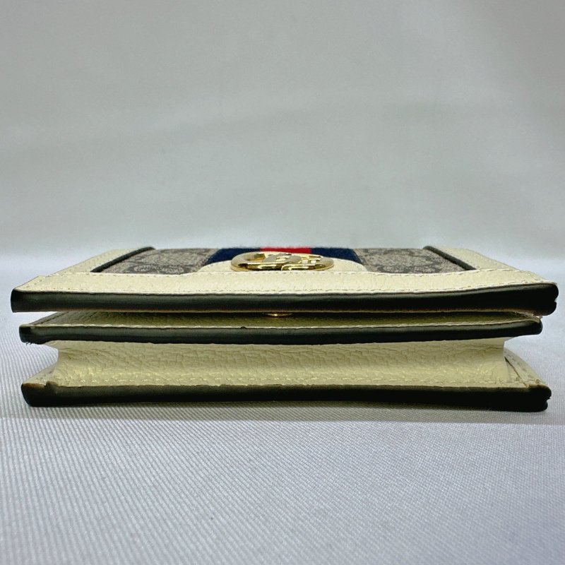 GUCCI Ophidia經典印花帆布短夾-7