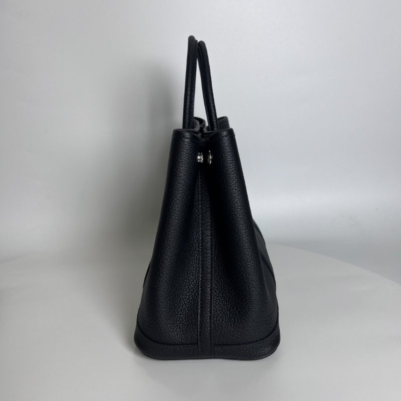 HERMES U刻黑銀GP 30 手提包-3
