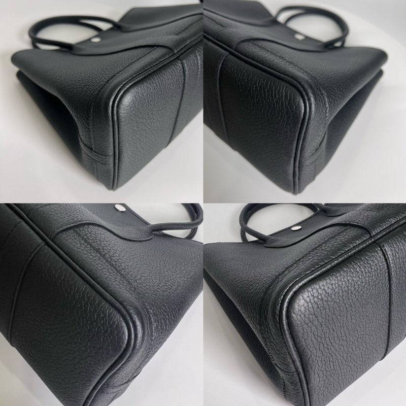 HERMES U刻黑銀GP 30 手提包-7