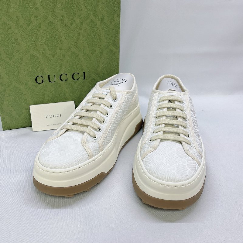 GUCCI 全新厚底帆布鞋-0