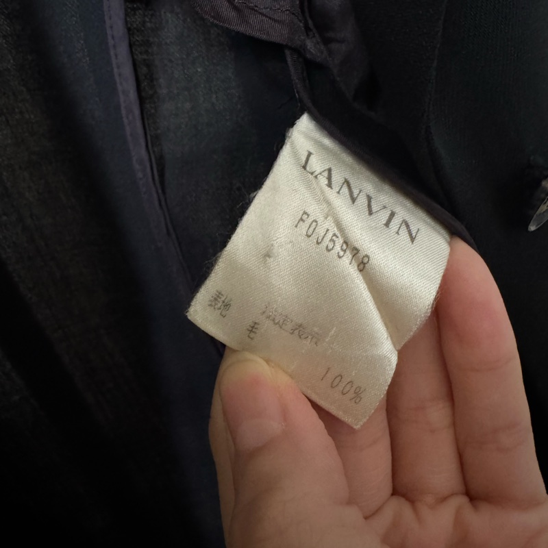 LANVIN 黑色西裝外套 條腰顯瘦 四季可穿 38 中號-19