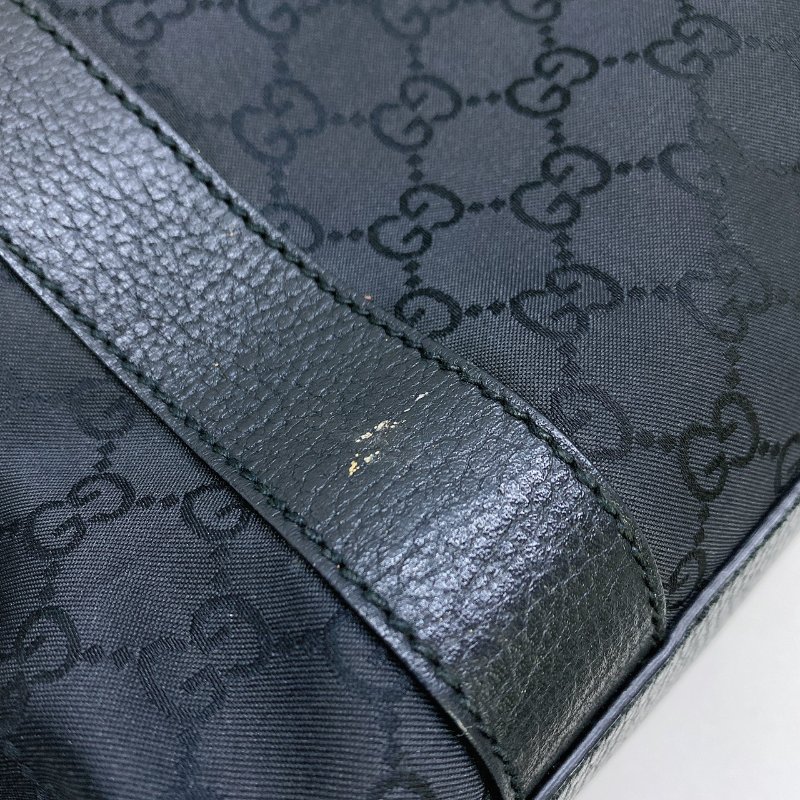 GUCCI 老花尼龍帆布托特包-5