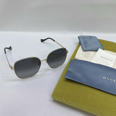 GUCCI 金屬細框太陽鏡