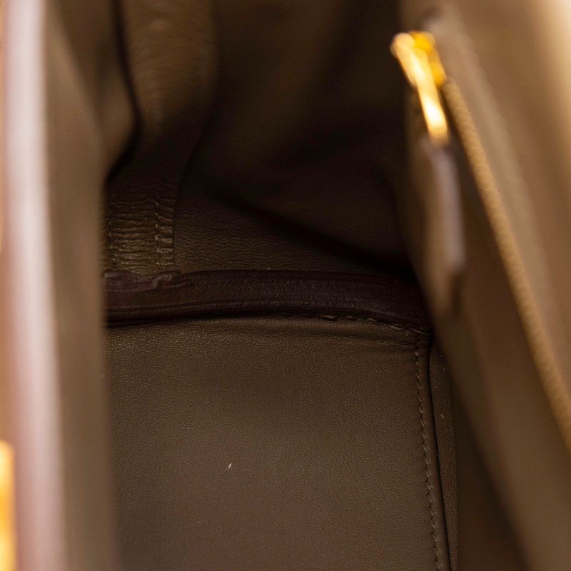 HERMES mini2424 灰色 金扣 B刻-4