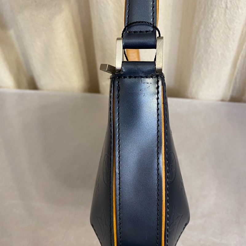 Louins Vuitton 路易威登Mat Fowler/中古手提腋下包 漆皮亞光-2