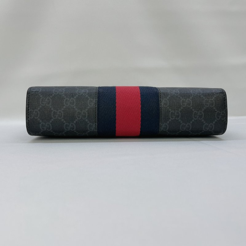 GUCCI 藍紅藍拉鍊手拿包-6