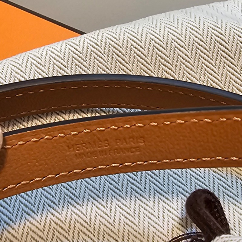 Hermes 愛馬仕 Pop H 15腰帶 金棕玫瑰金釦 |腰圍75 | Stamp K-3