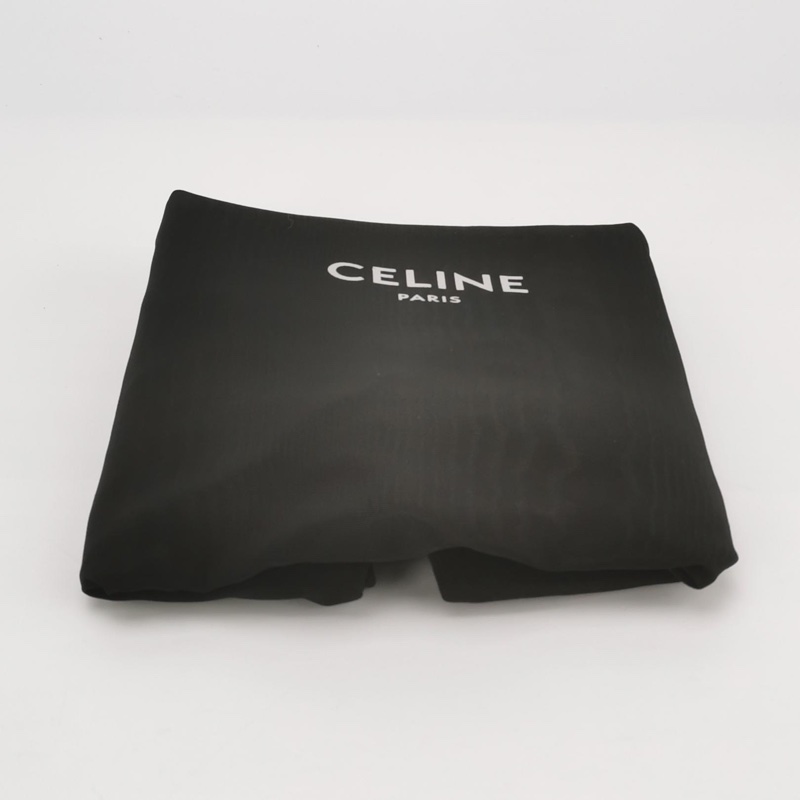 Celine / 賽琳 Triomphe 中號白色馬鞍包-9