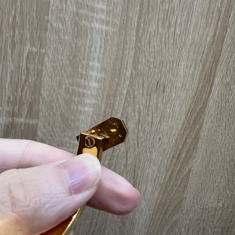 Hermes 黑琺瑯金釦Mini Clic Kelly PM手環-9