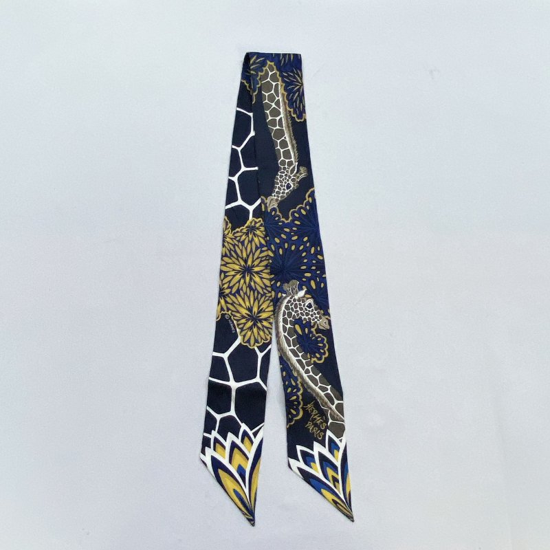 HERMES 全新Twilly美惠三女神絲巾-0