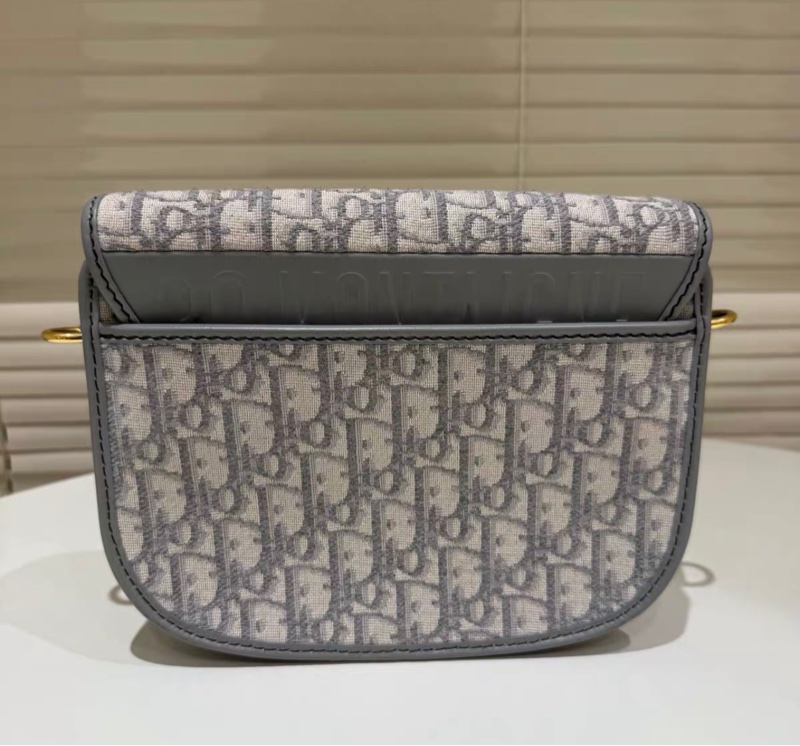 Dior bobby中號 老花馬鞍包 灰色 尺寸約22*17*6 年份21-1