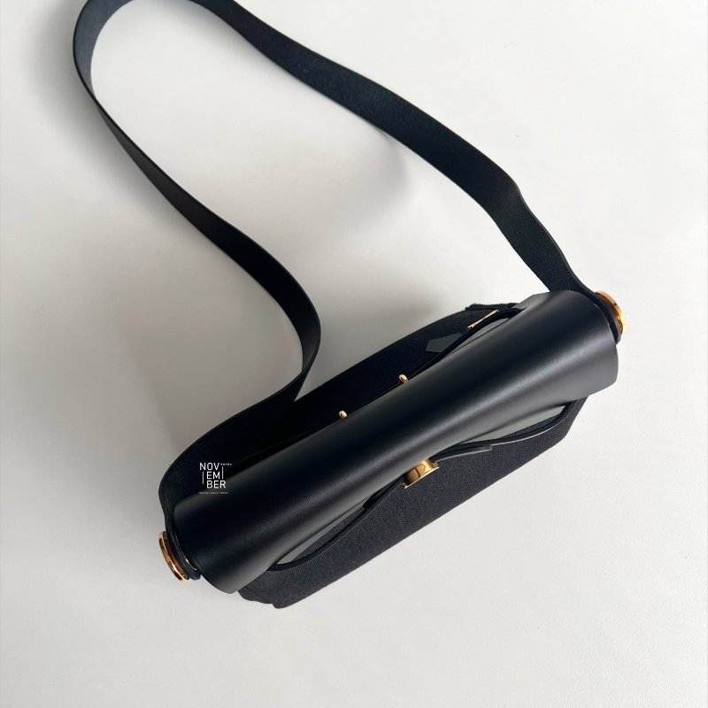 閒置新有購證🙌🏻 Hermès 愛馬仕 Mini Herbag 黑色金釦-3