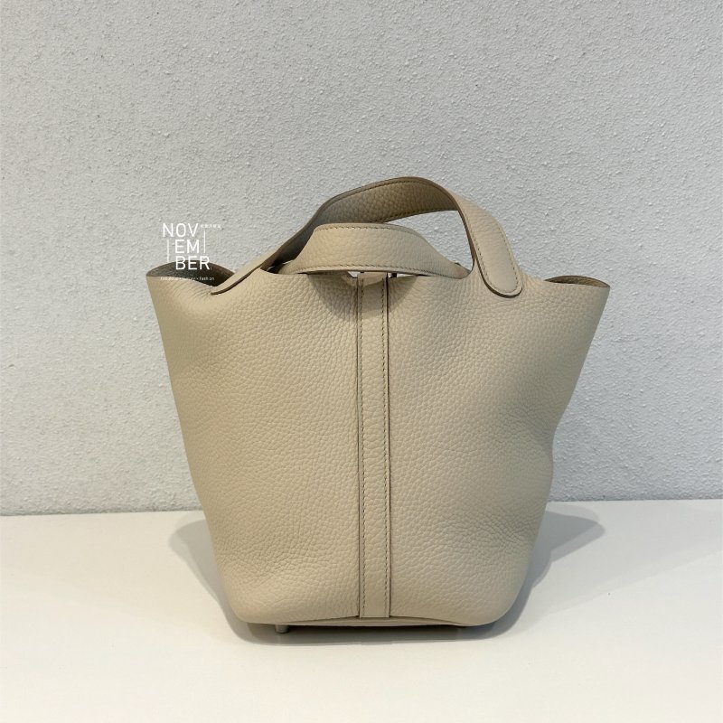 閒置新✨ Hermès 愛馬仕 Picotin18 冰川白銀釦-2