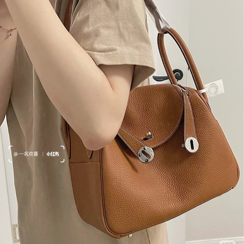 Hermes Lindy26金棕銀w刻 tc皮 全新🈶肩帶膜 全配🉑送禮-1