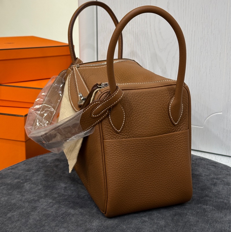 Hermes Lindy26金棕銀w刻 tc皮 全新🈶肩帶膜 全配🉑送禮-11