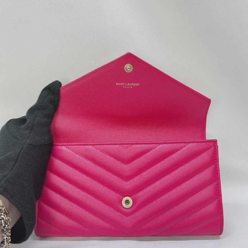 YSL 桃金魚子醬信封長夾-3