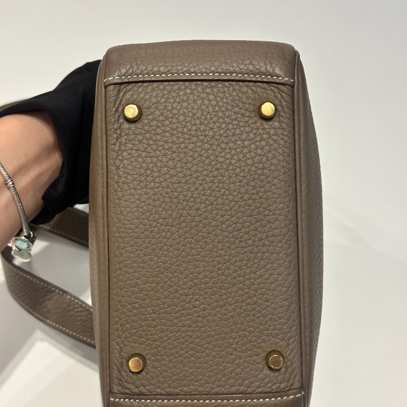 99新🆕 Hermès 愛馬仕 Mini Lindy 大象灰金釦-8