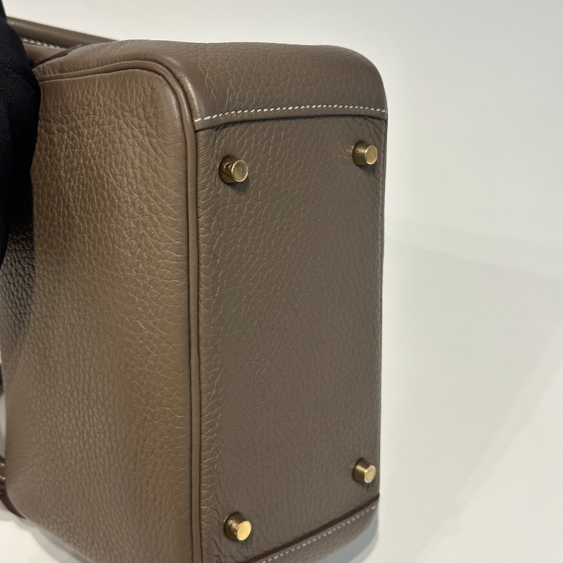 99新🆕 Hermès 愛馬仕 Mini Lindy 大象灰金釦-10