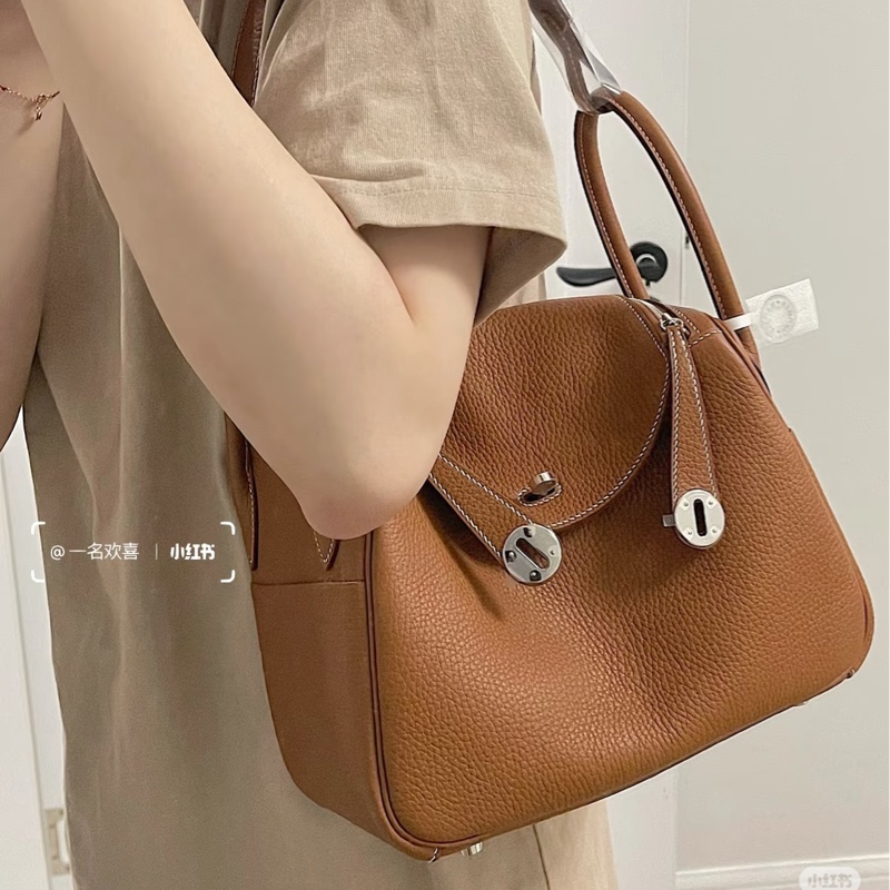 🈶24年購證 #全新全膜 #全網最低 愛馬仕金棕銀Lindy26 tc皮w刻-0