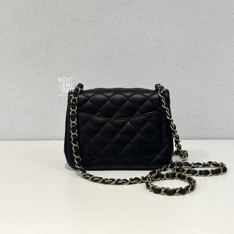 99新🆕 Chanel 香奈兒 方胖 黑色金釦-8