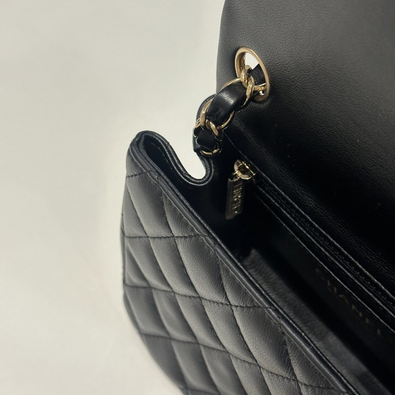 99新🆕 Chanel 香奈兒 方胖 黑色金釦-20
