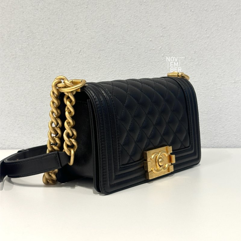 閒置新有購證🙌🏻 芯片款 Chanel 香奈兒 Le Boy 20 黑金-1