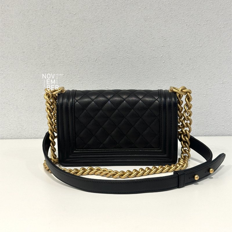 閒置新有購證🙌🏻 芯片款 Chanel 香奈兒 Le Boy 20 黑金-9