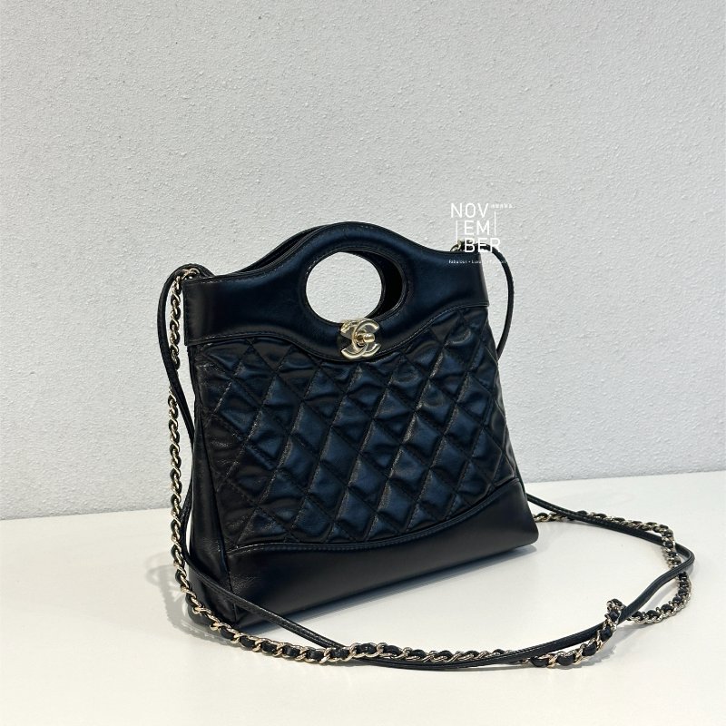 閒置新✨ 芯片款 Chanel 香奈兒 31 Bag Mini 黑金-1
