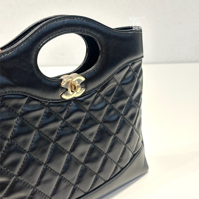 閒置新✨ 芯片款 Chanel 香奈兒 31 Bag Mini 黑金-3