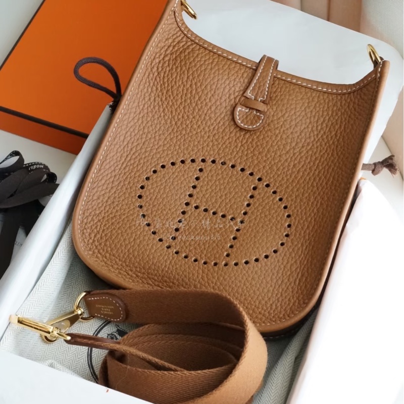 #近新閒置 #配件齊全 #🆕K刻 愛馬仕金棕金mini Evelyn-2