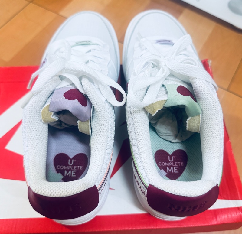 NIKE COURT VISION 情人節限定 愛心雙勾LOGO球鞋💖-12