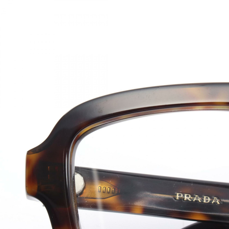 PRADA Date 眼鏡 塑膠 棕色 二手 男女通用-6