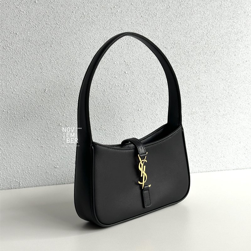 99新🆕 Saint Laurent YSL 聖羅蘭 Hobo腋下包 黑金-1