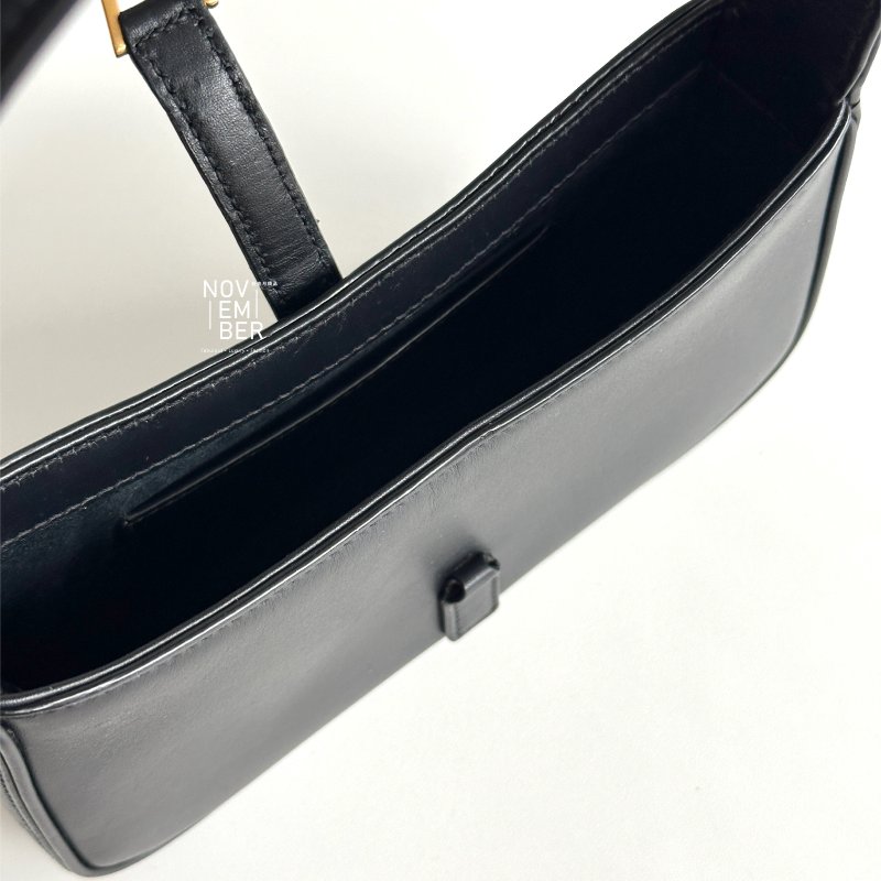 99新🆕 Saint Laurent YSL 聖羅蘭 Hobo腋下包 黑金-13