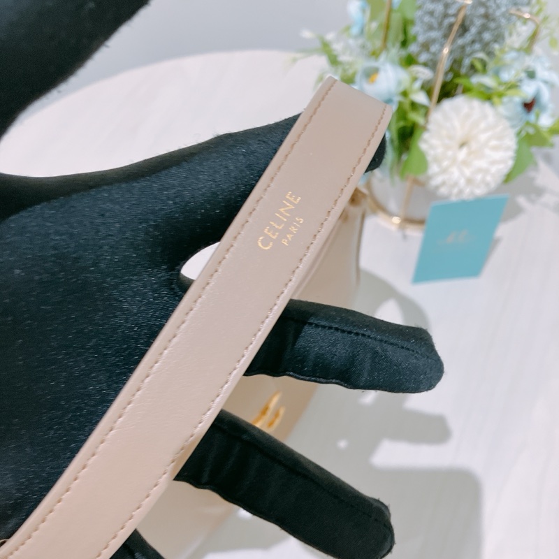 TK1813 塞琳 半月 凱旋門 中號 腋下包 奶茶 光滑牛皮 Celine Ava Triomphe Bag Medium-11