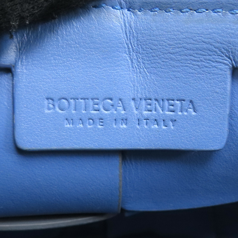灰色/藍色 牛皮 Cassette 相機包 肩背包 730027【BOTTEGA VENETA 寶緹嘉】 730027-6