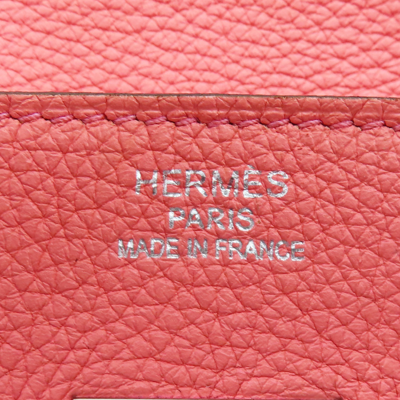 粉色Togo牛皮 Birkin 35 手提包 □P刻 變色【HERMES 愛馬仕】-7