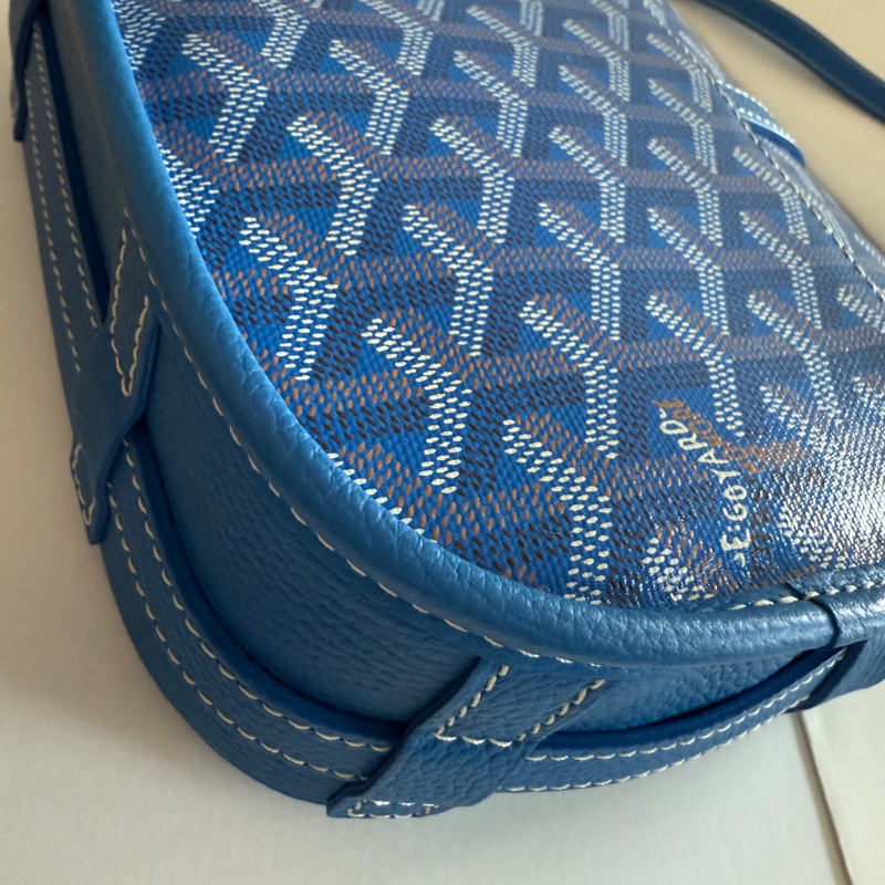 Goyard PM 郵差包 藍色-11