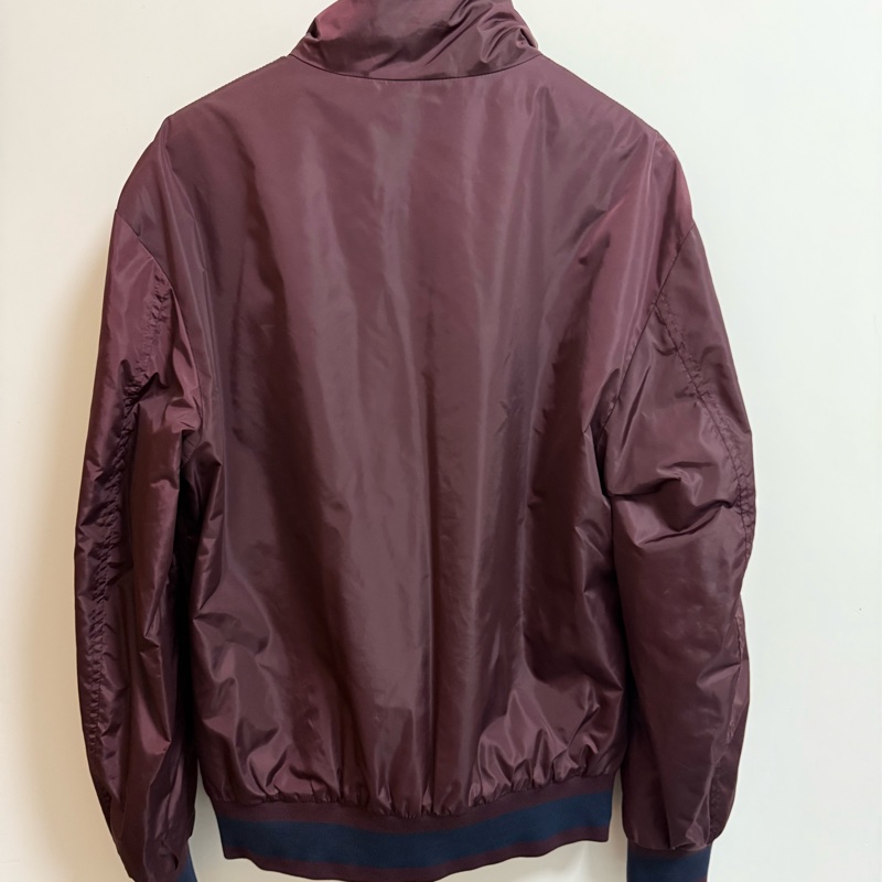 Dolce & Gabbana burgundy nylon wind breaker jacket 44 風衣-2