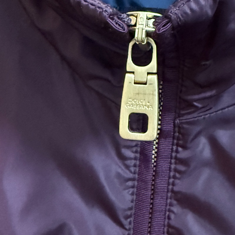 Dolce & Gabbana burgundy nylon wind breaker jacket 44 風衣-3