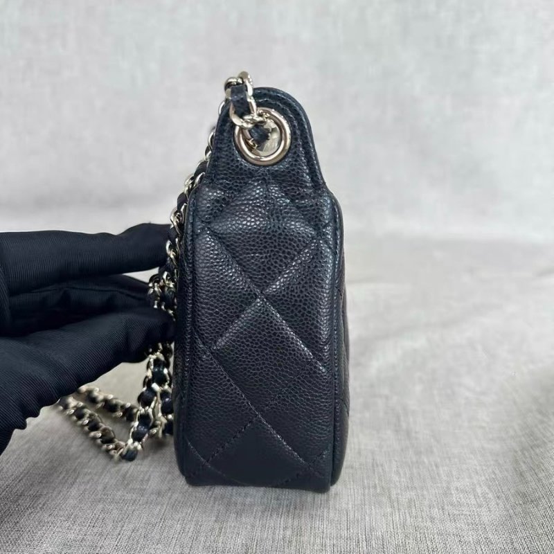 *SHIHNA名牌精品*CHANEL 25A Coco 麻將包黑金 (肩背/側背)-1