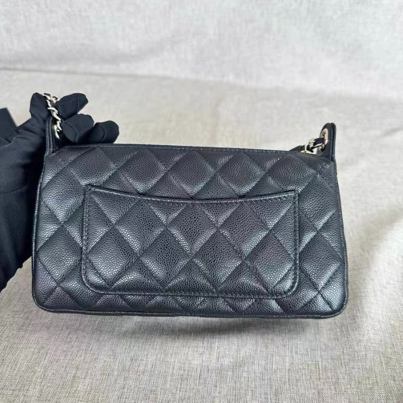*SHIHNA名牌精品*CHANEL 25A Coco 麻將包黑金 (肩背/側背)-3