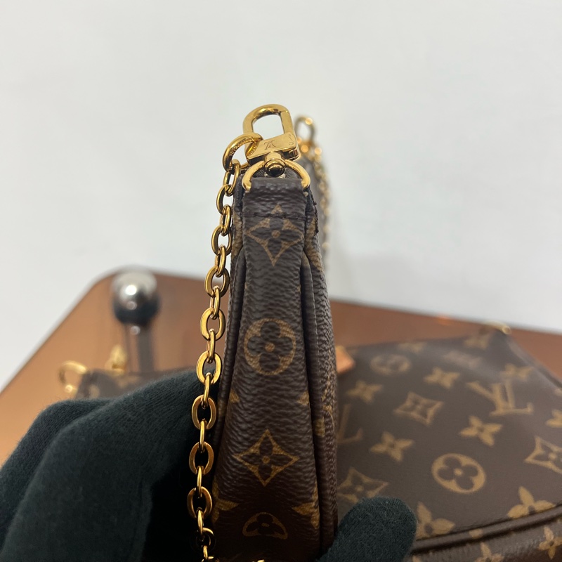 #全網最便宜 Louis Vuitton 三合一 麻將包 粉色肩帶-5