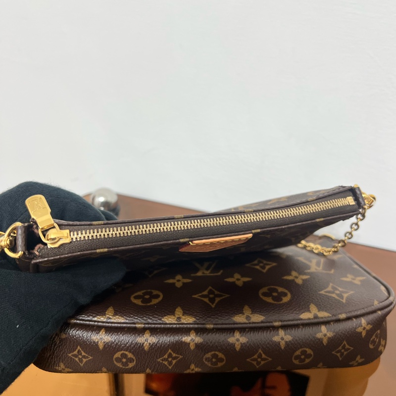 #全網最便宜 Louis Vuitton 三合一 麻將包 粉色肩帶-6