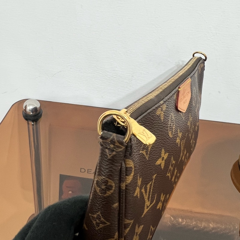 #全網最便宜 Louis Vuitton 三合一 麻將包 粉色肩帶-13