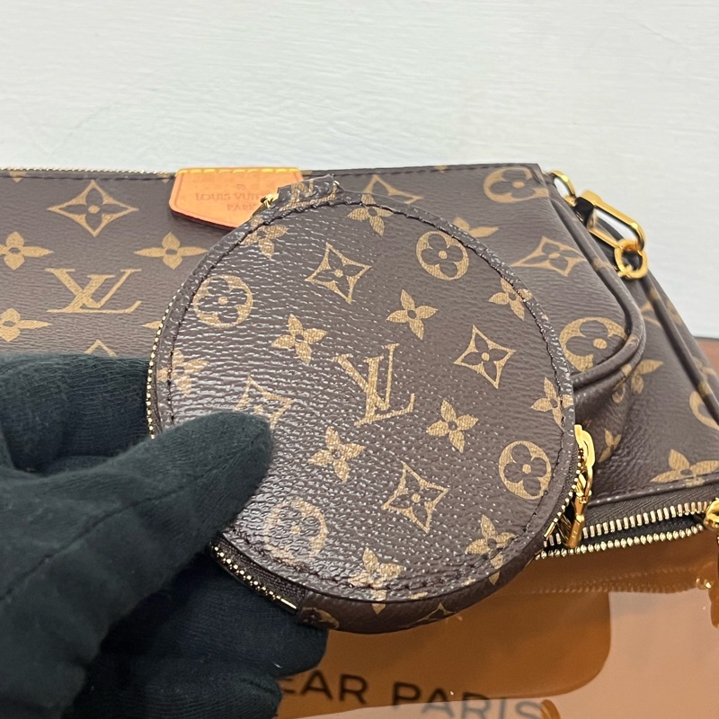 #全網最便宜 Louis Vuitton 三合一 麻將包 粉色肩帶-19