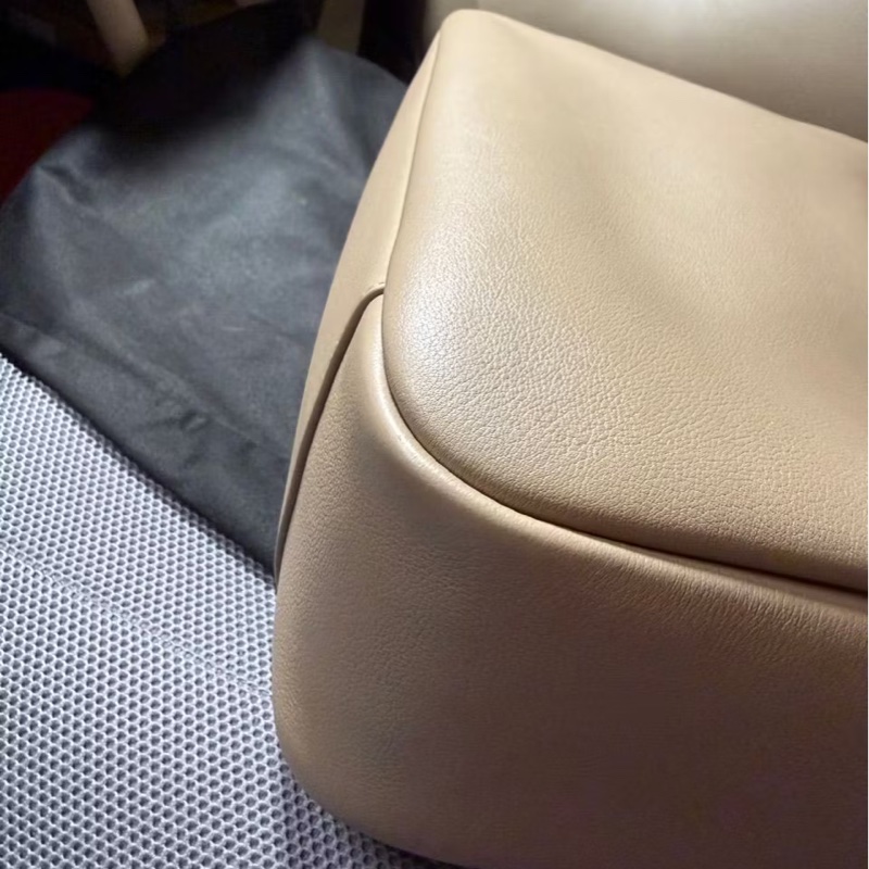 YSL LE 5 À 7粒面皮革柔軟大型手袋 大象灰  HOBO-8
