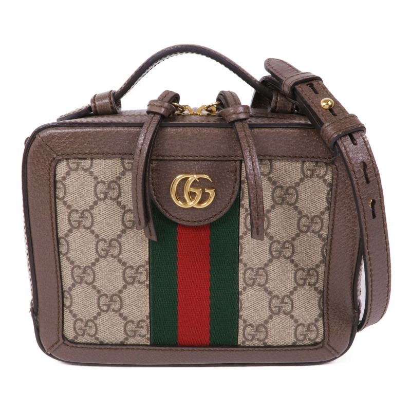 GUCCI 塗層帆布Ophidia GG Mini金扣手挽肩背兩用袋-0
