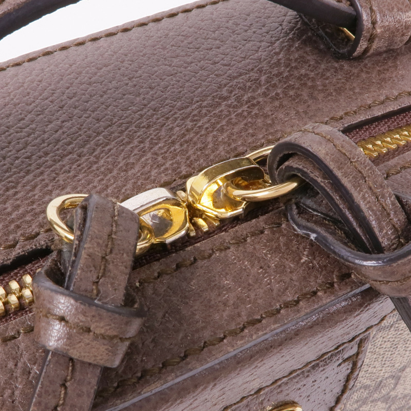 GUCCI 塗層帆布Ophidia GG Mini金扣手挽肩背兩用袋-10